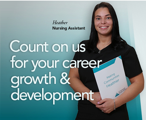Count on us for your career growth and development.